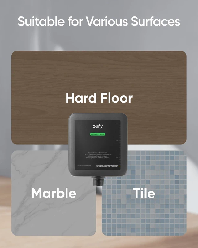 Alt view image 4 of 4 - eufy Official Hard Floor Cleaner for Omni S1 Pro/S1, Safe and Gentle for Hand, Automatically Mix without Manual Dilution, 600ml, 1 bottle