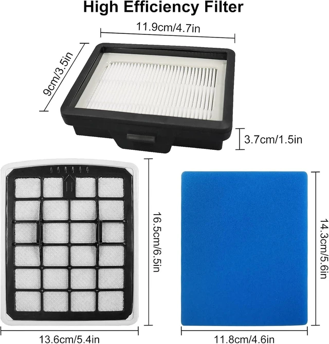 Alt view image 2 of 7 - 4 Pack Filters Replacement Parts for EUREKA NEN180 / NEN186BL