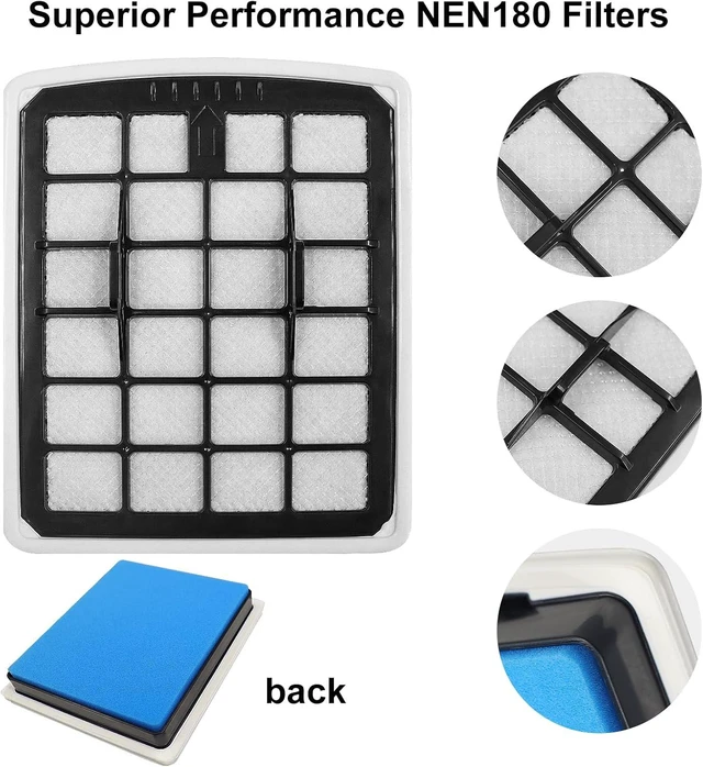 Alt view image 3 of 7 - 4 Pack Filters Replacement Parts for EUREKA NEN180 / NEN186BL