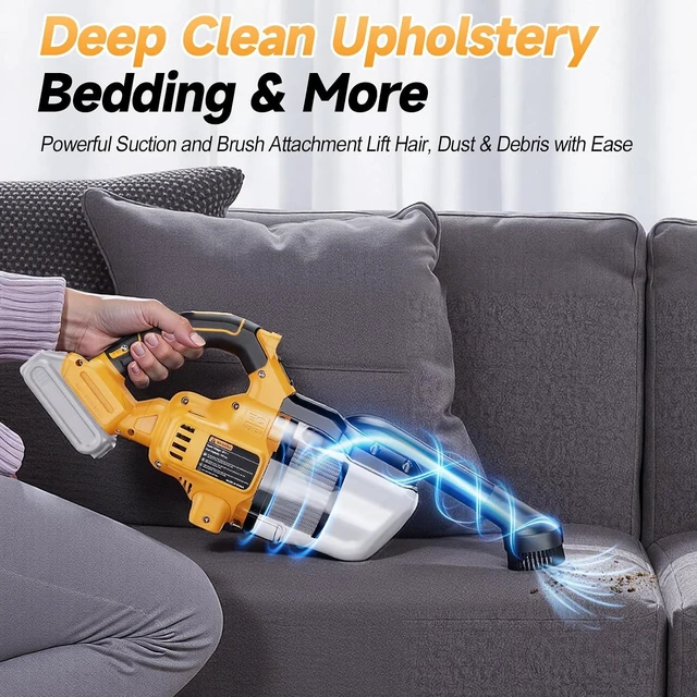 Alt view image 2 of 7 - Cordless Handheld Vacuum Cleaner Compatible with DeWalt 20V Battery