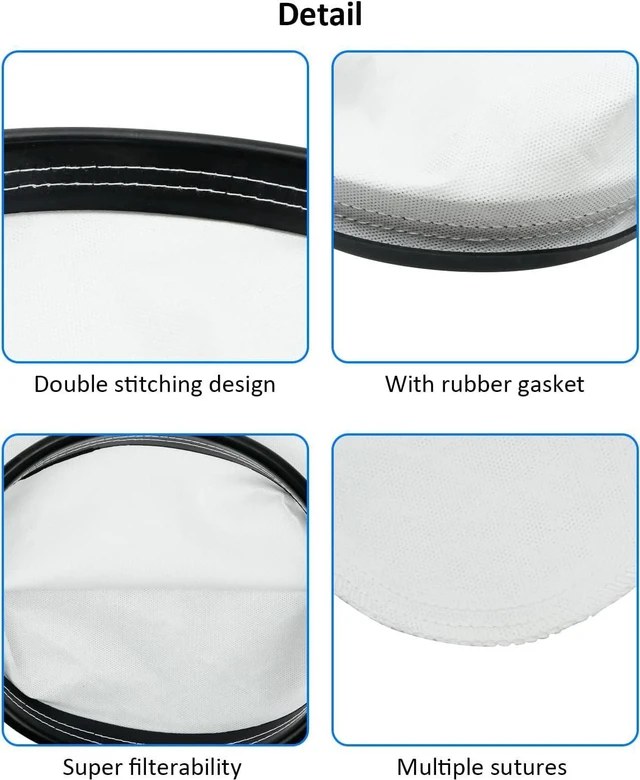 Alt view image 6 of 6 - 2KE2105000 HEPA Cloth Bag Liner, Fit for Hoover, Royal Backpack Cloth Shoulder Vacuum Cleaner, Fit for Royal RY4000 and RY4001, Fit for Hoover C2401 and C2401010 Shoulder Vac Pro, 2pcs