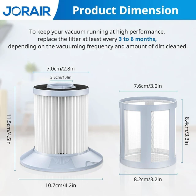 Alt view image 2 of 7 - JORAIR 2156A Replacement Vacuum Filter for Bissell Zing 2156 Vacmuum,4 Pack
