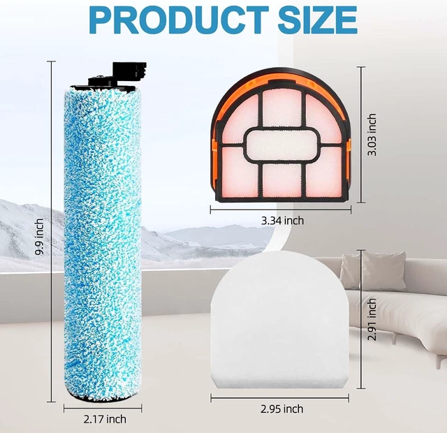 Alt view image 2 of 7 - Replacement Roller and Filter for Shark HydroVac MessMaster Wet/Dry Vacuum