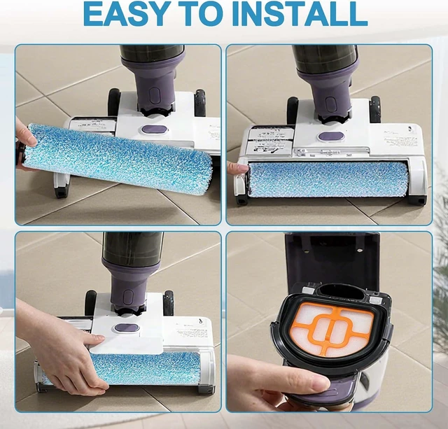 Alt view image 4 of 7 - Replacement Roller and Filter for Shark HydroVac MessMaster Wet/Dry Vacuum
