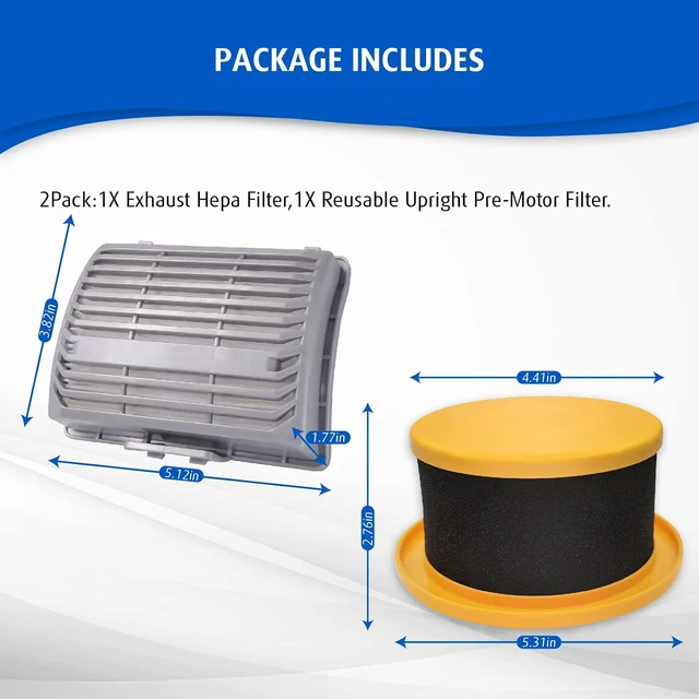 Alt view image 4 of 7 - 2 Pack Filter Replacement Parts for Hoover UH75250UH75150UH75110UH75100UH75160UH75120UH75210UH75200UH75260UH75240UH75140 MAXLife Elite Swivel Pet Vacuum Cleaner, Compare to Part:
