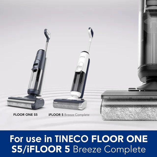 Alt view image 2 of 6 - Tineco Floor ONE S5 / iFLOOR 5 Breeze Complete Cordless Stick Vacuum Mop Replacement, HEPA Assembly & Brush Roller & 280ml Solution Set, Not for S5 Combo and Any Other Model