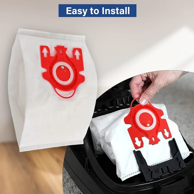 Alt view image 3 of 6 - 20 Packs 3D Airclean FJM Vacuum Cleaner Bags Replacement for Miele Compact C1 Vacuum Bags,Compact C1,C2,S6000-S6999,S4000-S4999,S700,S500-S578 Vacuum with 6 Motor Protection Filters,6 AirClean Filter