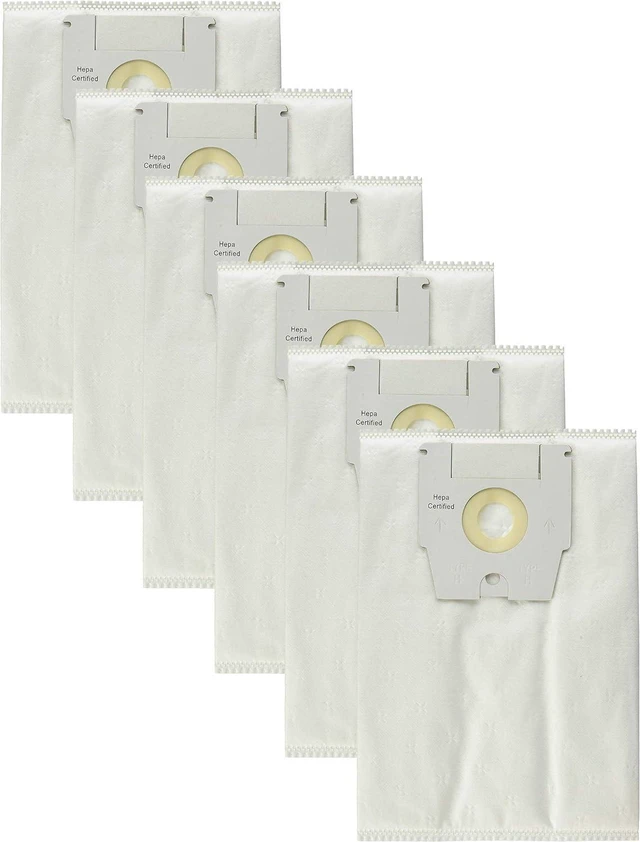 Main image of 6-Pack Premium Type H Bags for Simplicity, Riccar, The Bank Vault Canister Vacuum Cleaners