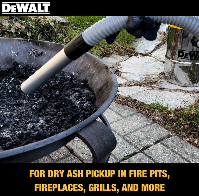 Alt view image 7 of 7 - DEWALT 4 Gallon 4 HP Metal Ash Vacuum for Pellet Stoves, Fireplace DXV04A