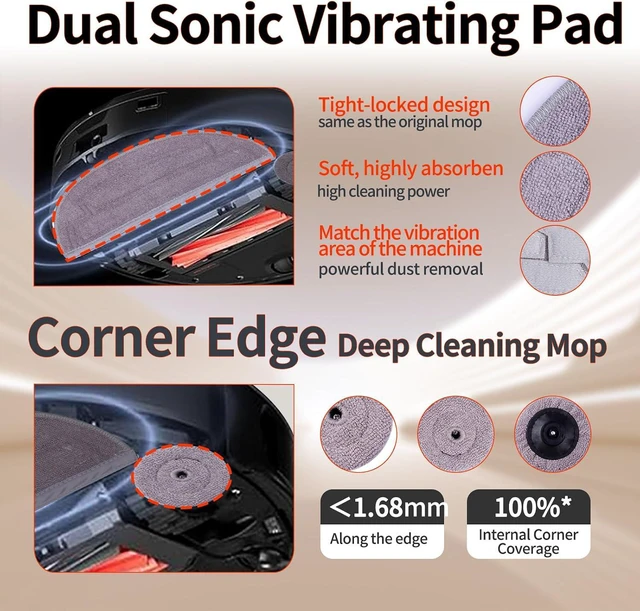 Alt view image 5 of 7 - 33 Pcs S8 Max/Max V Ultra Replacement Accessories Compatible with Roborock