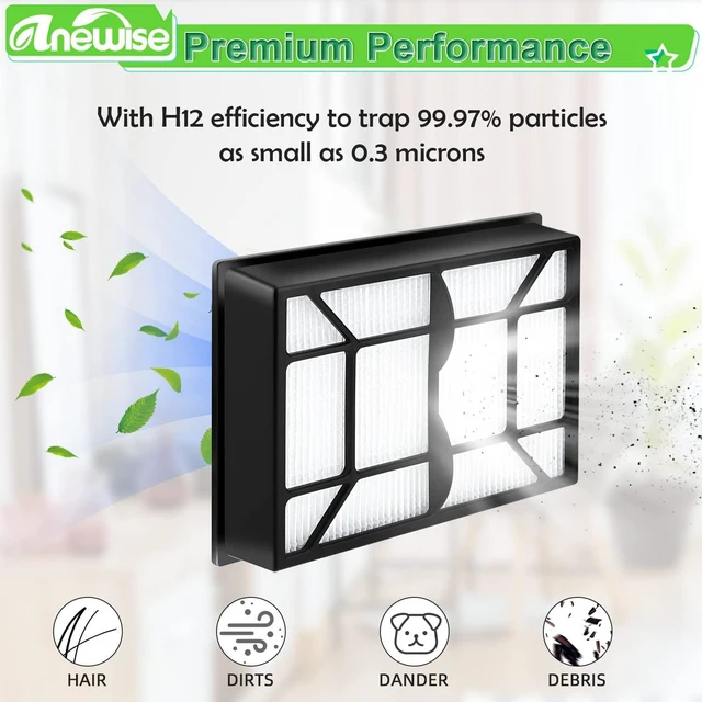 Alt view image 6 of 7 - Anewise 53296 EF-9 40195 HEPA Media Filter for Kenmore 40195, 21814, 81714