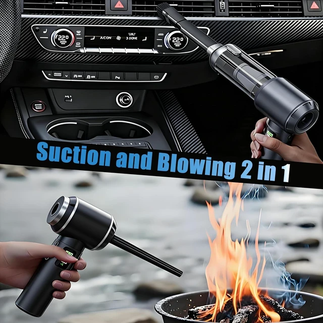 Alt view image 2 of 7 - Car Vacuum Portable Cordless,20000Pa Cordless Handheld Car Vacuum Rechargeable,Strong Suction,Portable,Multi-Nozzles & Washable Filter for Office Desk Home Kitchen Car Pet Hair,Travel