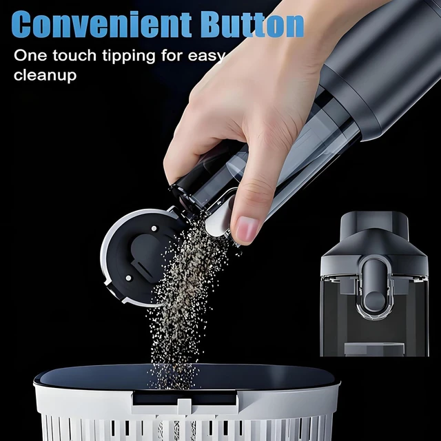 Alt view image 4 of 7 - Car Vacuum Portable Cordless,20000Pa Cordless Handheld Car Vacuum Rechargeable,Strong Suction,Portable,Multi-Nozzles & Washable Filter for Office Desk Home Kitchen Car Pet Hair,Travel