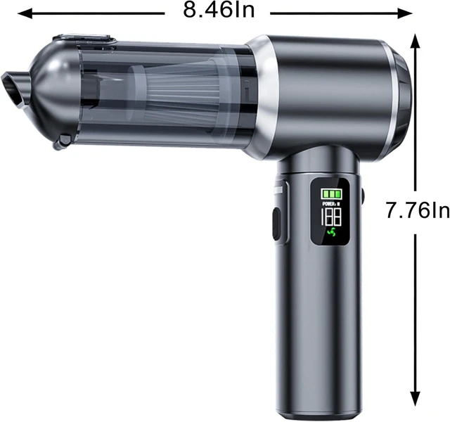 Alt view image 7 of 7 - Car Vacuum Portable Cordless,20000Pa Cordless Handheld Car Vacuum Rechargeable,Strong Suction,Portable,Multi-Nozzles & Washable Filter for Office Desk Home Kitchen Car Pet Hair,Travel