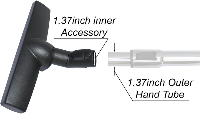 Alt view image 5 of 6 - for Miele, Horse Hair Vacuum Brush Attachments with Wheels Compatible with Miele C1, C2, C3 - Vacuum Cleaner Attachments for Carpet, Tile Hard Floors - 1-3/8 Inch Hardwood Floor Vacuum Attachment