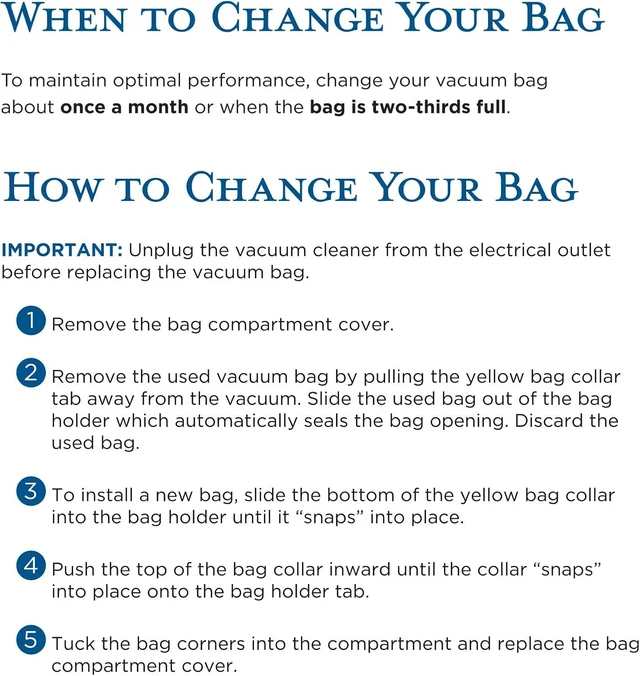 Alt view image 3 of 6 - Riccar R40P HEPA Filter Vacuum Cleaner Bags, Charcoal-Infused Tandem Air Yellow, Six Bags Included, RPHC-6