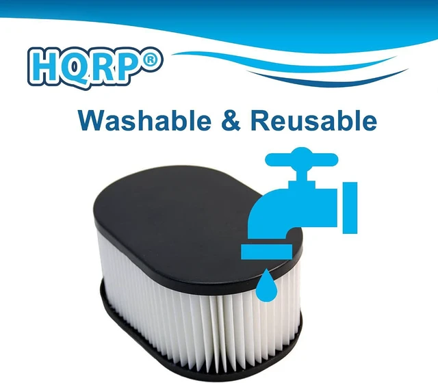 Alt view image 5 of 7 - HQRP 2-Pack HEPA Filter compatible with Hoover FoldAway Widepath TurboPower Runabout Bagless Upright Vacuum Cleaners, parts 40130050 43615090 Type 50 Replacement