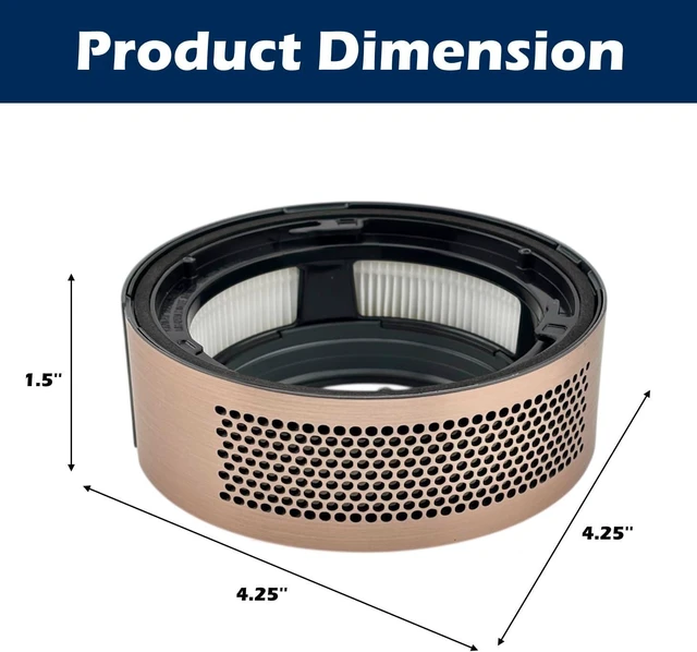 Alt view image 5 of 5 - Replacement Exhaust Dust HEPA Filter for Samsung Jet 60 70 75 75+ 90 Series Fit Flex Pet Multi-Surface Cordless Stick Vacuum Cleaners - Gold
