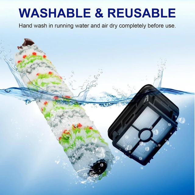 Alt view image 6 of 7 - Lemige Brush Roller Filter Replacement Parts for Bissell CrossWave Pet Pro