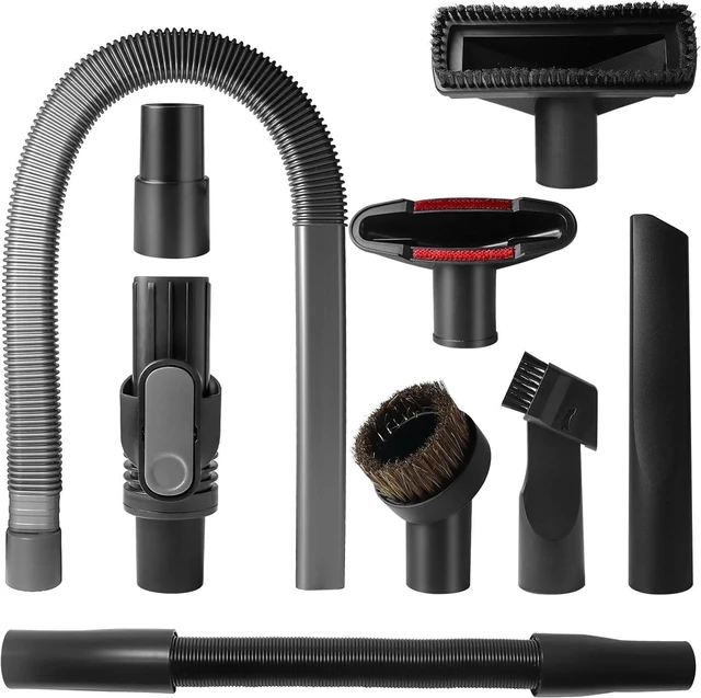 Main image of Replacement Accessories for Shark Cordless Vacuum IX141, IZ462H, IZ483H, IZ363HT, IZ361H, IZ163H, IZ362HD. Horsehair Brush, Dust Brush, Extension Hose, Crevice Tool, Dryer. D-Shaped Connector.