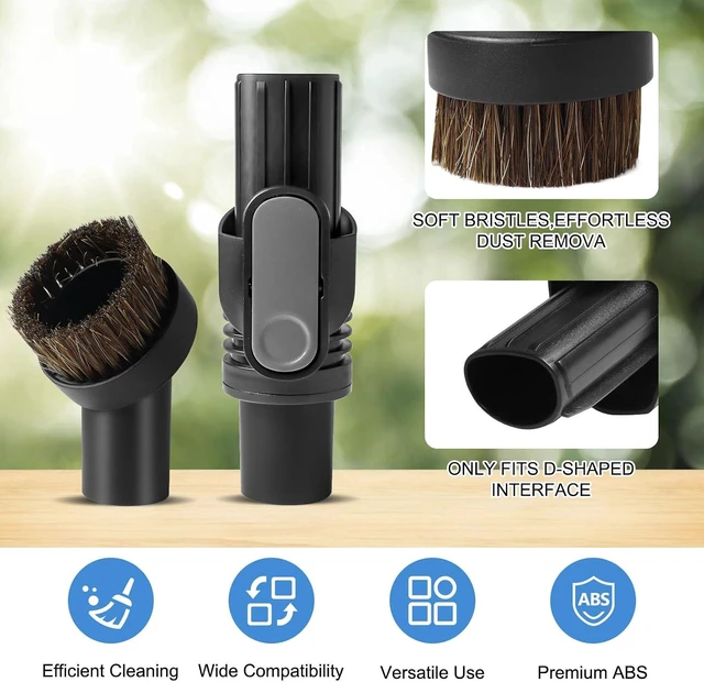 Alt view image 6 of 7 - Replacement Accessories for Shark Cordless Vacuum IX141, IZ462H, IZ483H, IZ363HT, IZ361H, IZ163H, IZ362HD. Horsehair Brush, Dust Brush, Extension Hose, Crevice Tool, Dryer. D-Shaped Connector.
