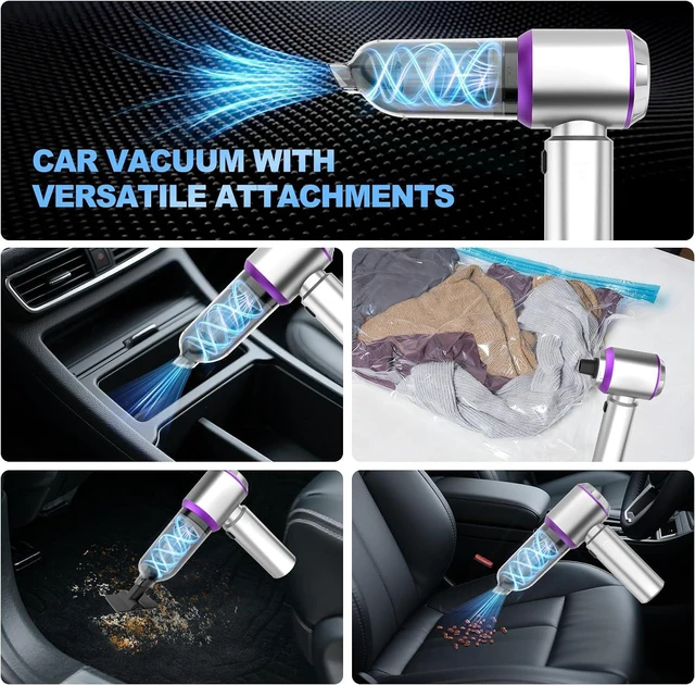 Alt view image 4 of 7 - Cordless Handheld Car Vacuum, 22000PA Strong Suction Mini Vacuum, 100000 RPM Brushless Motor, 4-in-1 Portable Vacuum for Car Detailing, Pet Hair, Home, Office, Sofa, Carpet, Stairs, Couch