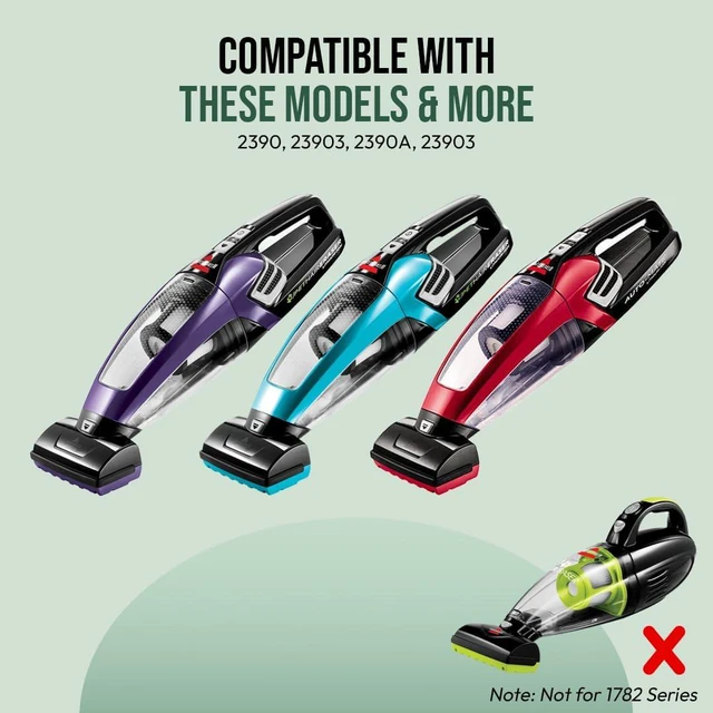 Alt view image 3 of 5 - Upgraded Replacement Power Foot for Bissell Pet Hair Eraser Lithium Ion Cordless Hand Vacuums, for Series 2390, 23903, 2390A, 2284W OEM # 1614205
