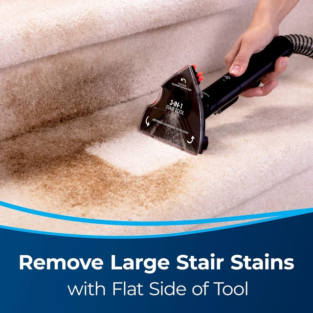 Alt view image 4 of 6 - BISSELL 3-in-1 Stair Tool for Carpet and Upholstery Cleaners, New Genuine OEM Part, 3262