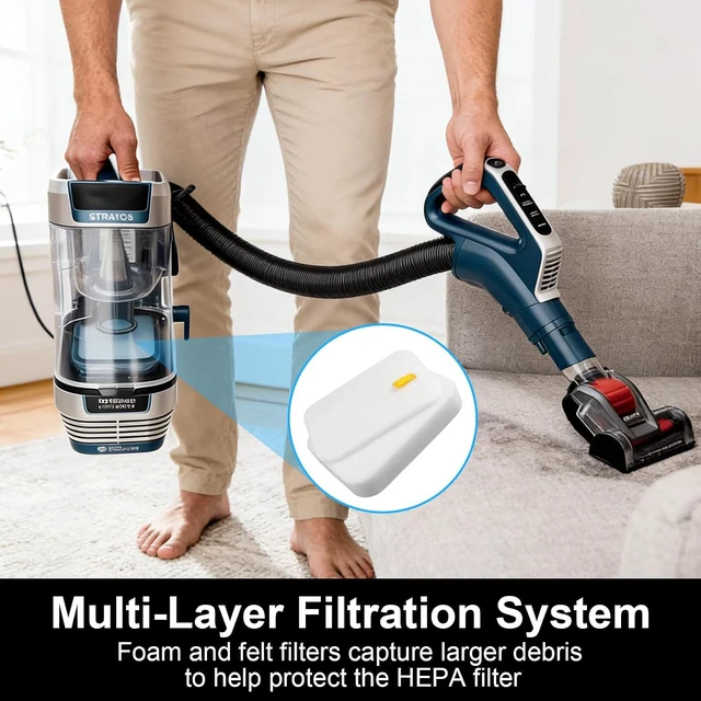 Alt view image 4 of 7 - ZU102 Filters for Shark Rotator Pet Upright Vacuum ZU100 ZU102