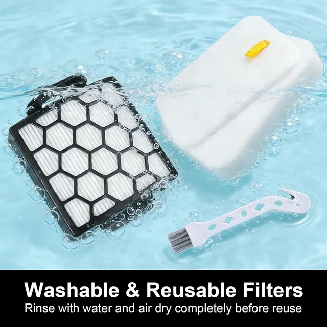 Alt view image 7 of 7 - ZU102 Filters for Shark Rotator Pet Upright Vacuum ZU100 ZU102