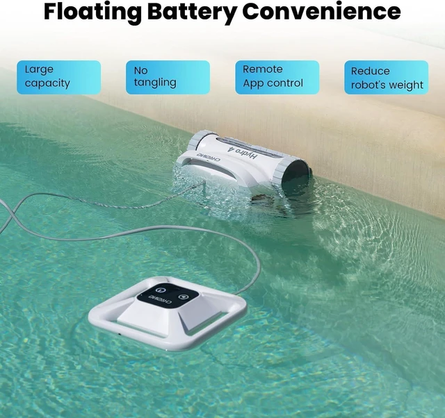 Alt view image 2 of 7 - Chasing Hydro 4 Cordless Pool Vacuum for Inground Pools | 210-Min Battery Pool Robot for Floor, Wall & Waterline Cleaning | Smart App Control | 5070 GPH Suction Perfect for Pool Opening Season