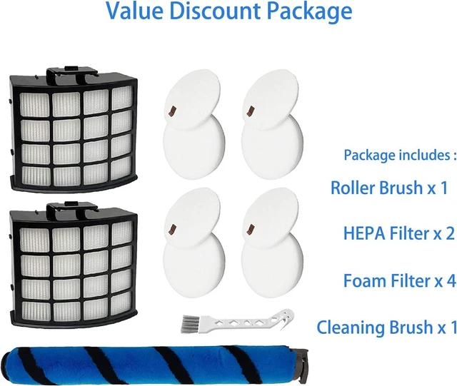 Alt view image 3 of 6 - AZ2002 Acessories Kit Replacement For Shark AZ2000 AZ2002 AZ2000W Vertex DuoClean PowerFins Upright Vacuum Cleaner, Part # XHFAZ2000 XFFKAZ2000 1483FC2000