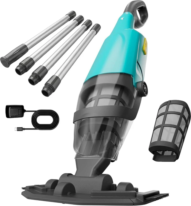 Main image of Pool Vacuum for Above Ground Pool, 18GPM Powerful Suction/87 Extension Pole/60Mins Runtime, Spot Fast Cleaning Cordless Handheld Pool Vacuum Cleaner for Spas Inground Above Ground Pool Vacuums