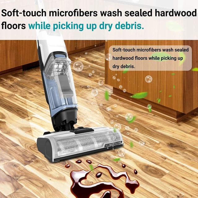 Alt view image 3 of 7 - 4111A Replacement Brushes and Filters for Bissell CrossWave Edge, Multi-Surface Hard Floor Cleaner Wet Dry Vacuum with Zero-Gap Edge Technology, 2 Pack Brushes and 2 Pack Filters