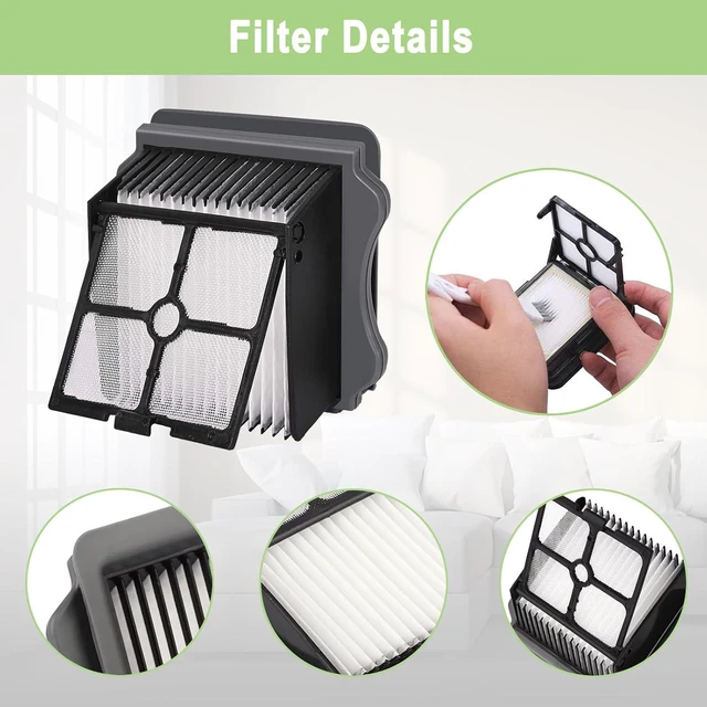 Alt view image 6 of 7 - Brush and Filters Replacement Parts Accessories Compatible for Tineco Floor ONE S5/Floor One S5 Pro Cordless Vacuum Cleaner, 4 Roller Brushes, 4 Filters