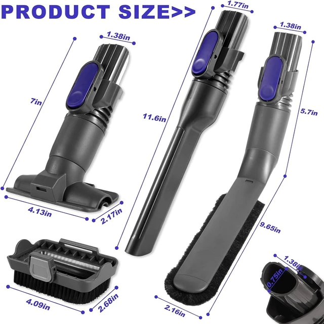 Alt view image 3 of 7 - IX141 Vacuum Crevice Tool Brush Replacement Parts Compatible with Shark Pet Cordless Stick IZ162H IZ361H IX140 IX141 IZ140 IZ142 UZ145 Removable Two-in-one Tool Brush Attachments for D-Shaped Vacuum