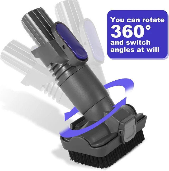 Alt view image 5 of 7 - IX141 Vacuum Crevice Tool Brush Replacement Parts Compatible with Shark Pet Cordless Stick IZ162H IZ361H IX140 IX141 IZ140 IZ142 UZ145 Removable Two-in-one Tool Brush Attachments for D-Shaped Vacuum