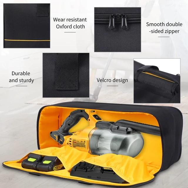 Alt view image 5 of 7 - Carrying Bag Compatible with DEWALT 20V Cordless Handheld Vacuum DCV501HB