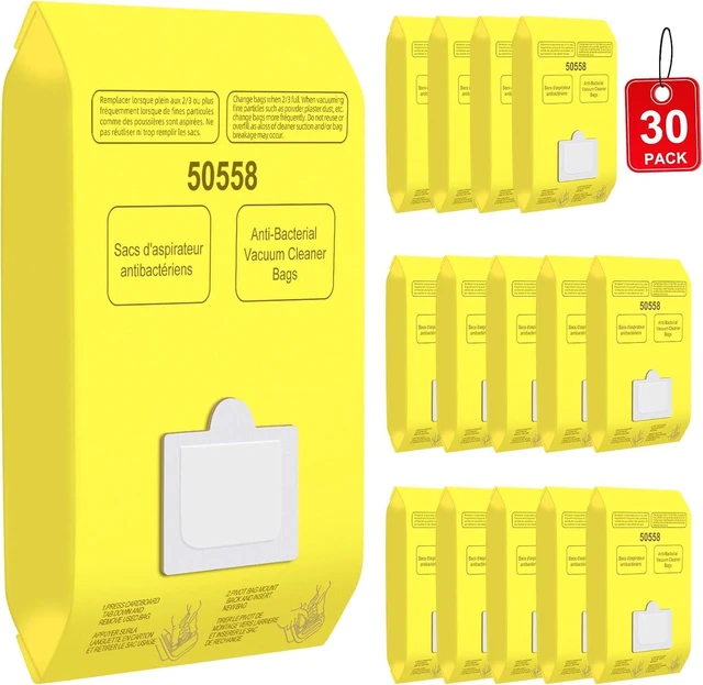 Main image of 30 Pack Vacuum Cleaner Bags Replacement for Kenmore Canister Type C/Q 5055 50558, Type C-5 C-18,200 series, 400 series, 600 series, 700 series, 800 series Vacuums