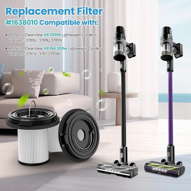 Alt view image 2 of 7 - Replacement Filter for Bissell CleanView XR 200W / CleanView XR Pet 300w