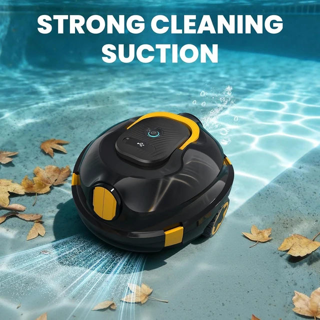Alt view image 2 of 7 - Y20 Robotic Pool Cleaner, Cordless Pool Vacuum for Above & Inground Pools