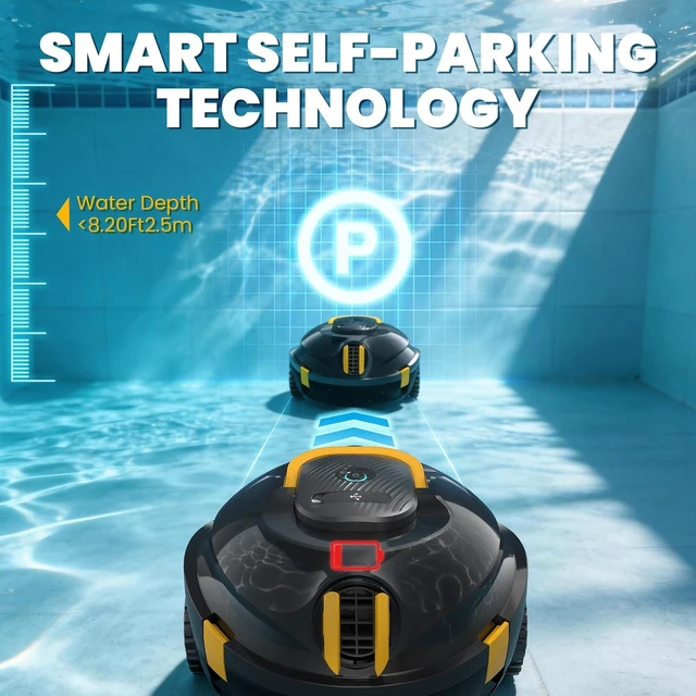 Alt view image 4 of 7 - Y20 Robotic Pool Cleaner, Cordless Pool Vacuum for Above & Inground Pools