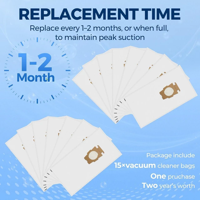 Alt view image 7 of 7 - 204814 Vacuum Bags Replacement for Kirby F-Style & Twist-Style