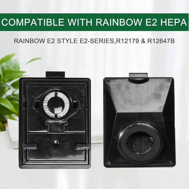 Alt view image 4 of 7 - EZ SPARES HEPA Filters Compitable with Rainbow E2 HEPA Style Fits E2-Series,for Part R12179 & R12647B Attachment,Washable and Reusable(2pcs)