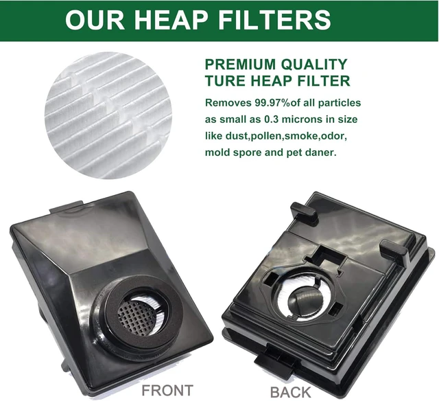 Alt view image 5 of 7 - EZ SPARES HEPA Filters Compitable with Rainbow E2 HEPA Style Fits E2-Series,for Part R12179 & R12647B Attachment,Washable and Reusable(2pcs)
