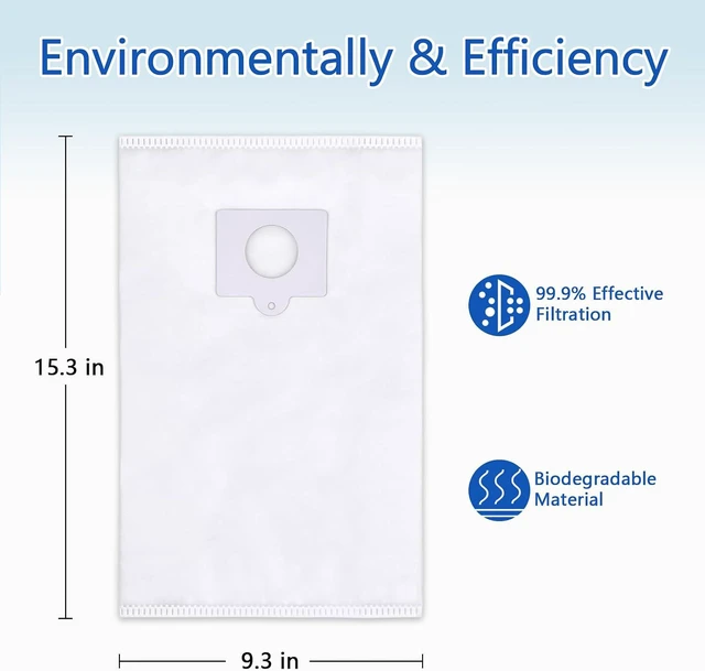 Alt view image 4 of 5 - 12 Pack 53292 Type QC Canister Vacuum Bags Compatible with Kenmore