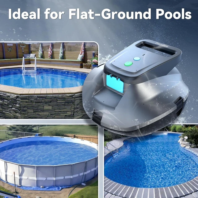 Alt view image 4 of 7 - X1 Robotic Pool Vacuum, Cordless Pool Cleaner