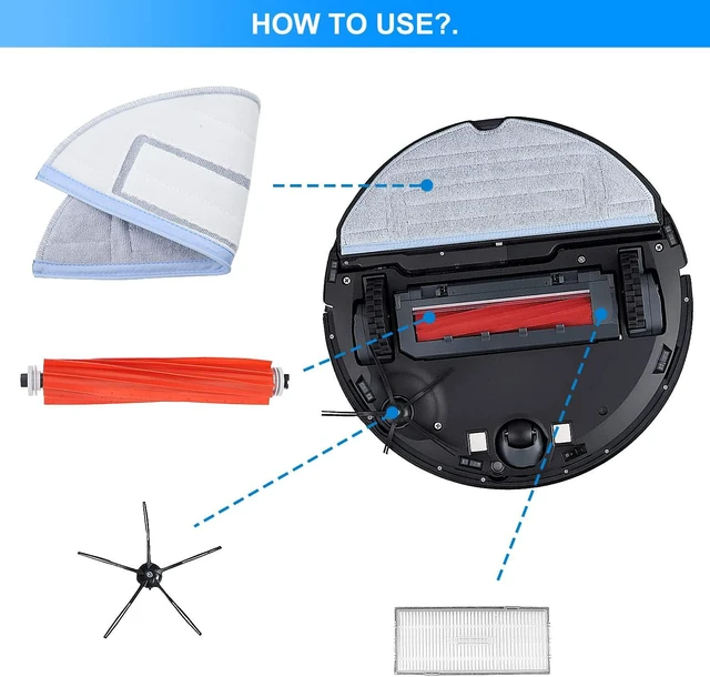 Alt view image 2 of 7 - S7 Replacement Parts for Roborock S7 MaxV Ultra Accessories