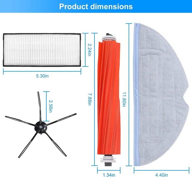 Alt view image 6 of 7 - S7 Replacement Parts for Roborock S7 MaxV Ultra Accessories