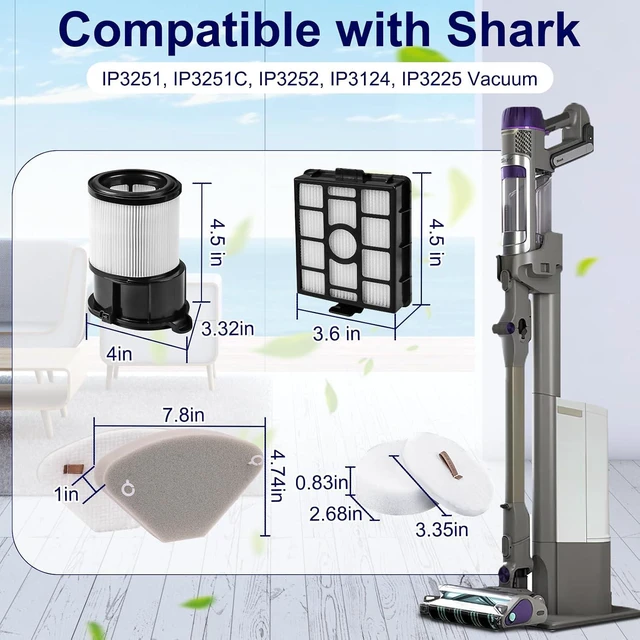 Alt view image 2 of 6 - Replacement for Shark IP3251, IP3251C, IP3252, IP3124 Vacuum, 2 Auto-empty
